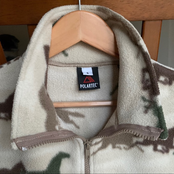 Vintage Fleece Polartec Horse Pattern Vest Small S - Picture 3 of 3